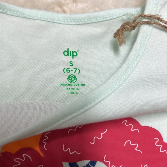 NWT - Girls Organic Cotton Tshirt 6-7 - Picture 3 of 4